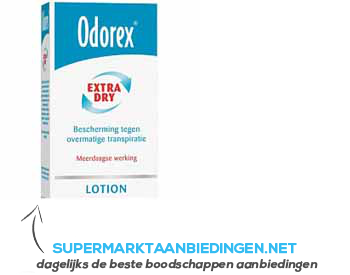 Odorex Lotion extra dry aanbieding