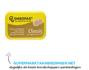 Ohropax Geluiddemper aanbieding