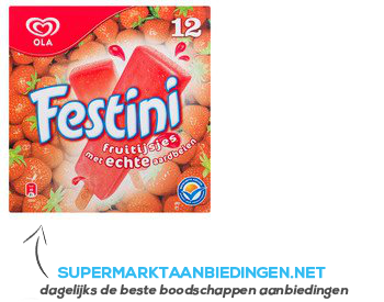 Ola IJs festini aardbei aanbieding