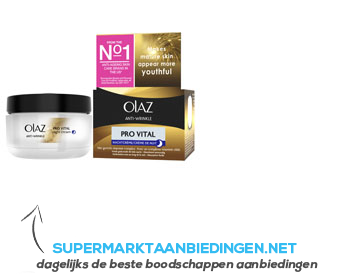 Olaz Anti-wrinkle pro vital nachtcrème aanbieding