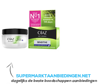 Olaz Anti-wrinkle sensitive nachtcrème aanbieding