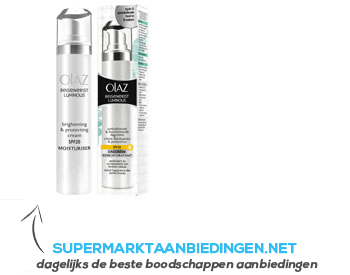 Olaz Regenerist luminous dagcrème SPF 20 aanbieding