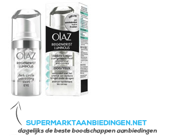 Olaz Regenerist luminous oogcrème swirl aanbieding