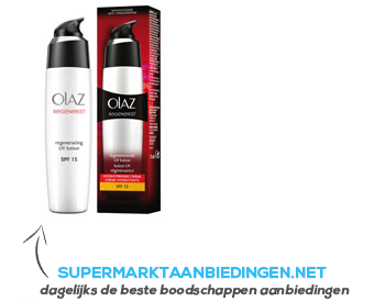 Olaz Regenerist UV-lotion SPF 15 aanbieding