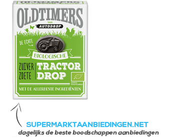 Oldtimers Biologische zuiver zoete tractor drop aanbieding