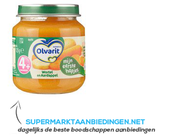 Olvarit Aardappel/ wortel 4 mnd aanbieding