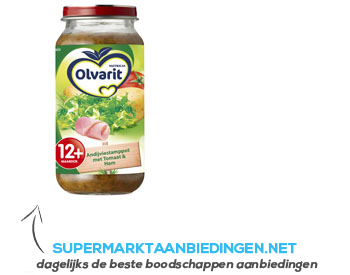 Olvarit Andijviestamppot tomaat/ ham 12 mnd aanbieding