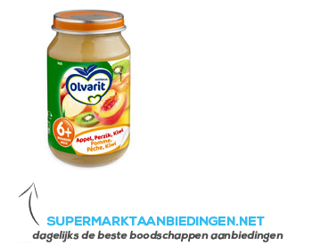 Olvarit Appel / perzik / kiwi 6 mnd aanbieding