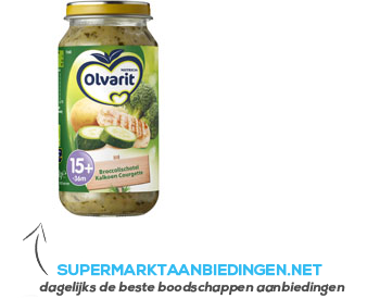 Olvarit Broccolischotel wortel/ kalkoen 15 mnd aanbieding