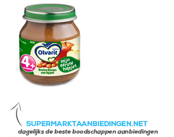 Olvarit Bruine bonen/ appel 4 mnd aanbieding