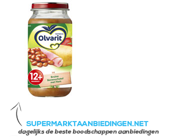 Olvarit Bruine bonenschotel met ham 12 mnd aanbieding