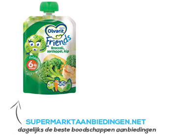 Olvarit Friends broccoli aardappel kip 6 mnd aanbieding