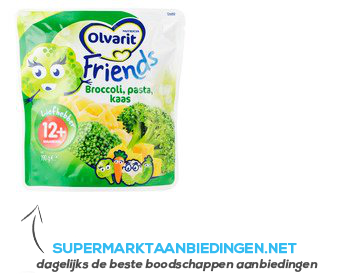 Olvarit Friends broccoli pasta kaas 12 mnd aanbieding