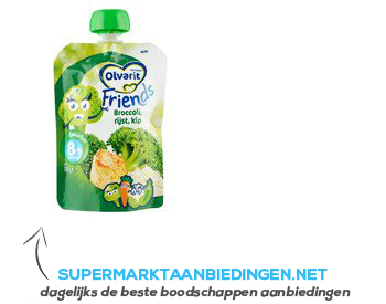 Olvarit Friends Broccoli rijst kip 8 mnd aanbieding