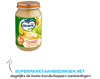 Olvarit Gemengd fruit banaan/ peer 6 mnd aanbieding