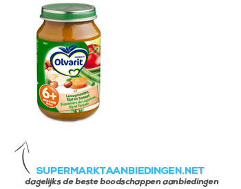 Olvarit Lentegroenten risotto/ tomaat 6 mnd aanbieding