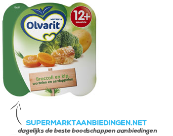 Olvarit Peutermenu broccoli/ kip aanbieding