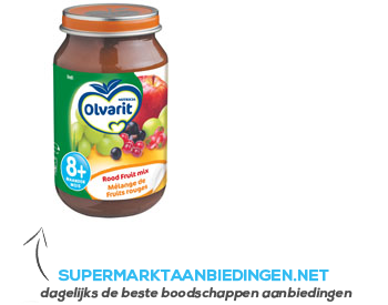 Olvarit Rood fruit mix 8 mnd aanbieding