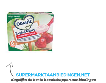 Olvarit Toetje dessert aardbei aanbieding