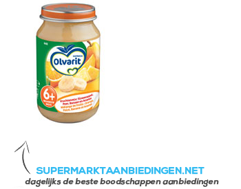 Olvarit Vruchtenmix sinaasappel/ ananas 6 mnd aanbieding