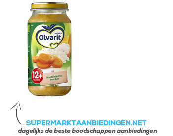 Olvarit Wortelrisotto met kip 12 mnd aanbieding