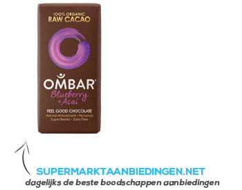 Ombar Blueberry & acai aanbieding