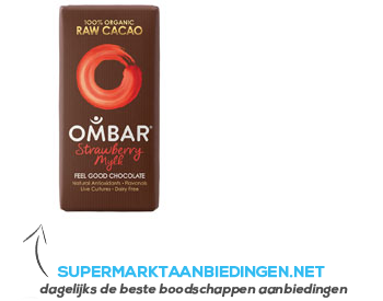 Ombar Strawberry mylk aanbieding