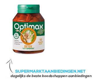 Optimax Detox tabletten aanbieding