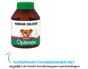 Optimax Kinder calcium kauwtabletten aanbieding