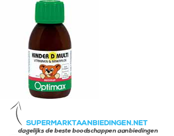 Optimax Kinder multi vloeibaar vitamine D aanbieding