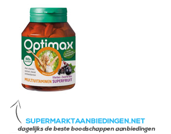 Optimax Superfruit vlierbes-zwarte bes tabletten aanbieding