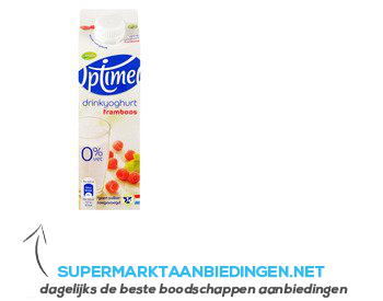 Optimel Drinkyoghurt framboos aanbieding