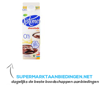 Optimel Vla chocolade aanbieding