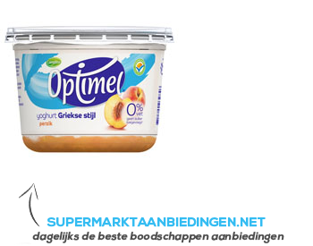 Optimel Yoghurt Griekse stijl perzik aanbieding