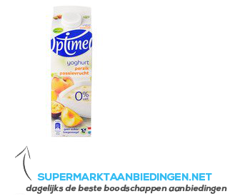 Optimel Yoghurt perzik passievrucht aanbieding