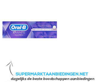 Oral-B 3D white luxe parelglans tandpasta aanbieding