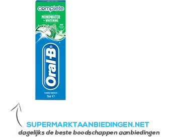 Oral-B Plus mondwater white cool sense aanbieding