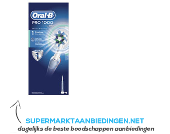Oral-B Pro 1000 cross action elek tandenborstel aanbieding
