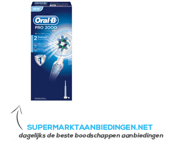 Oral-B Pro 2000 elektrische tandenborstel aanbieding
