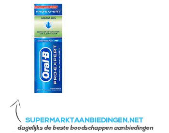 Oral-B Pro-expert tandpasta gezond fris aanbieding