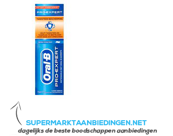 Oral-B Pro-expert tandsteen bescherming aanbieding