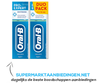 Oral-B Pro Expert whitening tandpasta aanbieding