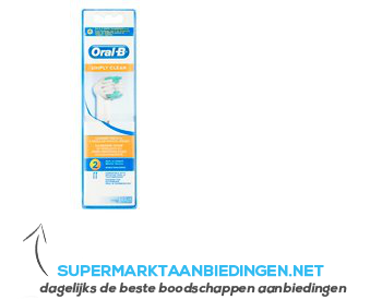 Oral-B Simply clean opzetborstel EB17B aanbieding