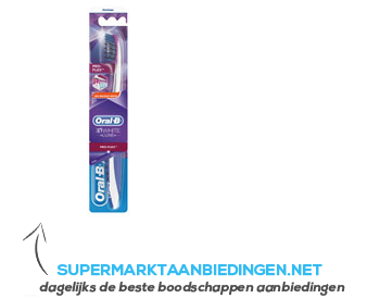 Oral-B Tandenborstel 3D white luxe medium aanbieding