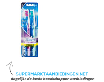 Super goed Raad Wonen Oral-B Tandenborstel 3D white medium aanbieding | Supermarkt Aanbiedingen