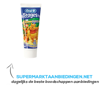 Oral-B Tandpasta kids stage 2 Winnie the Pooh aanbieding