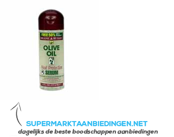 Organic root Olive oil heat protecting serum aanbieding