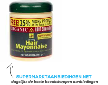 Organic root Stimulator olive oil hair mayonnaise aanbieding