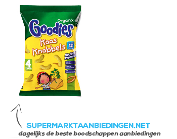 Organix Goodies kaasknabbels 12 mnd aanbieding