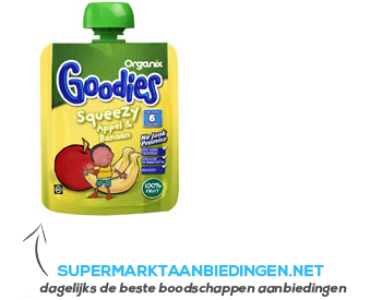 Organix Goodies squeezy appel-banaan 6 mnd aanbieding